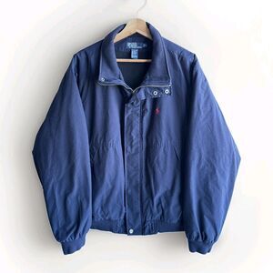 Polo Ralph Lauren Men's Fleece Lined Field Jacket Full Zip Size XL Blue Navy